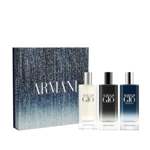 Armani Acqua di Giò Men’s 3-In-1 Fragrance Set – Eau de Toilette, Eau de Parfum & Parfum”
