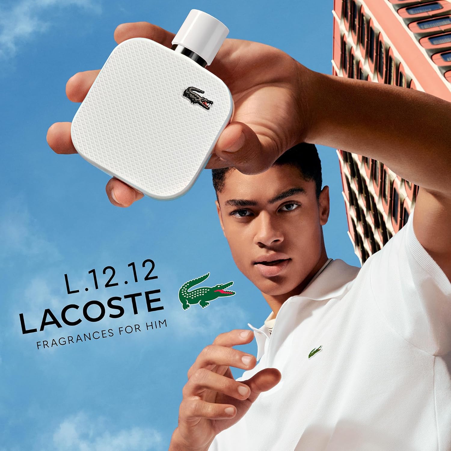 Lacoste L.12.12 Blanc Eau de Parfum for Men 100 ml - Image 4