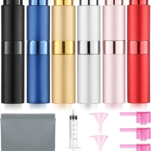 8ml Luxury Twist-Up Perfume Atomizer – Portable Travel Cologne Sprayer (Leak-Proof & Refillable)